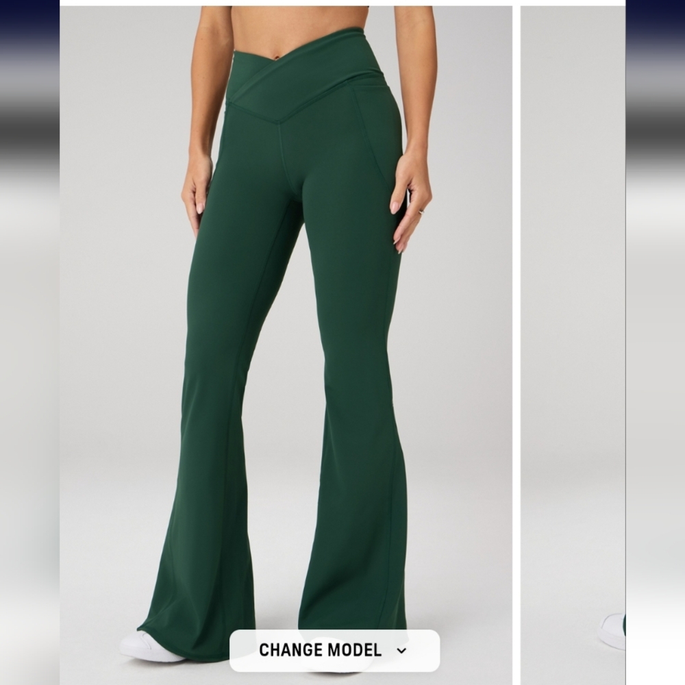 Fabletics Green Boot Cut Pants